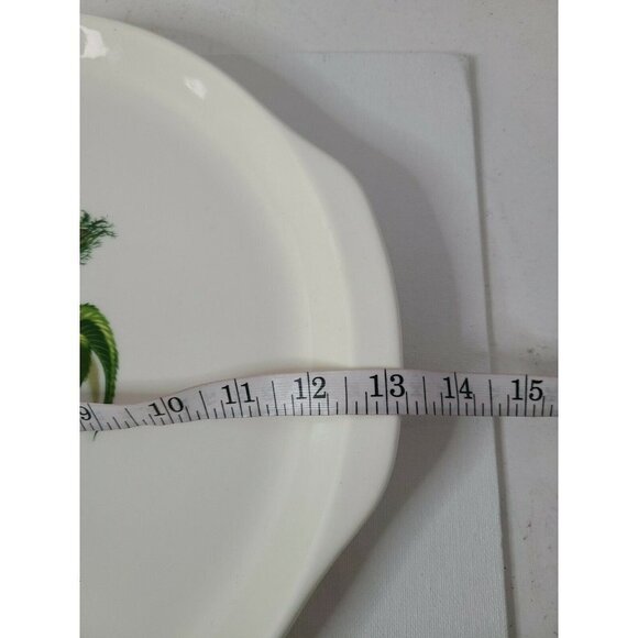 𝅺UNIVERSAL Ballerina White Flora Pattern Round Chop Plate Serving Platter 13" - Picture 6 of 6